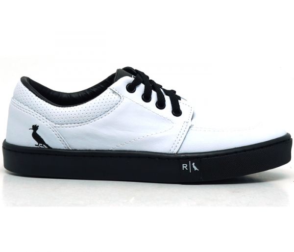 Tênis Reserva Liso Branco e Preto